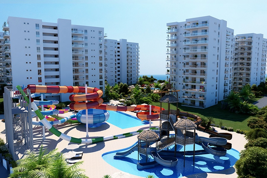 Aquaparklı Deniz Manzaralı Proje